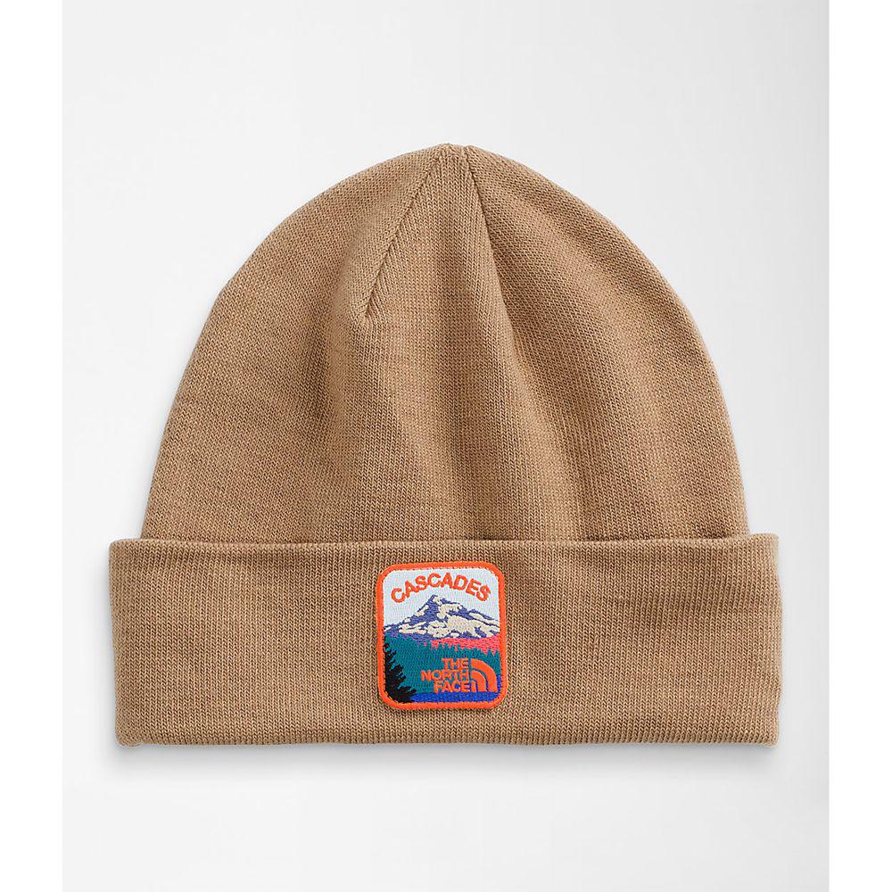 The North Face Embroidered Earthscape Γυναικεια Καπέλο - Ανοιχτο Καφε (RPIQ76459)